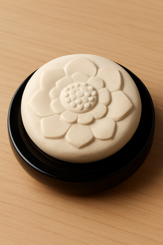 Geschenkset Aromatherapie – Keramik-Stein + 3 Öle (Lavendel, Sandelholz, Minze)