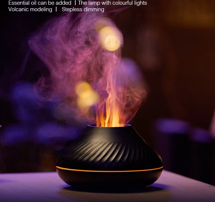Premium Portable Vulkan Diffusor - Minimalistisches Design mit 7 LED-Farben