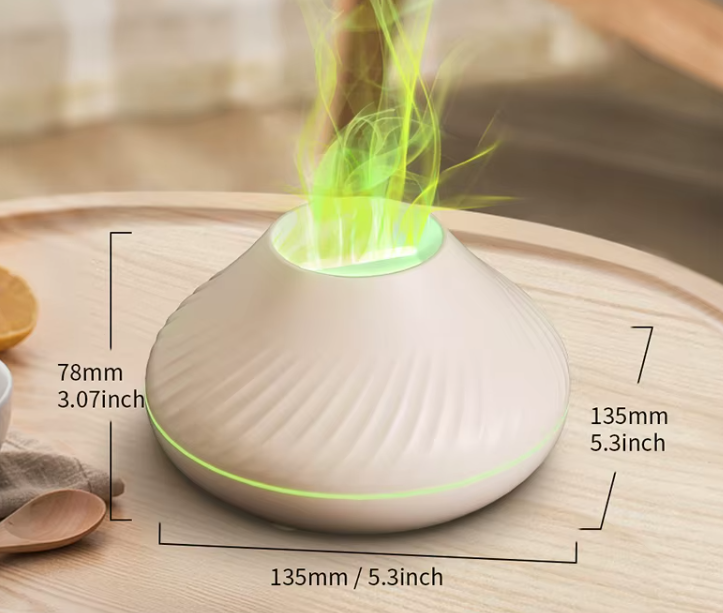 Premium Portable Vulkan Diffusor - Minimalistisches Design mit 7 LED-Farben