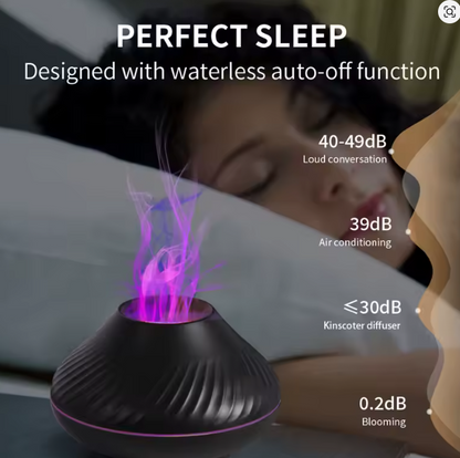 Premium Portable Vulkan Diffusor - Minimalistisches Design mit 7 LED-Farben